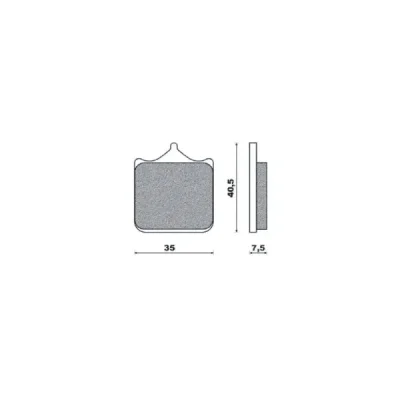 Klocki hamulcowe Brenta KH322/4 metaliczne (BR4107) Klocki hamulcowe Brenta KH322/4 metaliczne (BR4107)