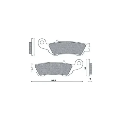 Klocki hamulcowe Brenta KH450 metaliczne (BR4105) Klocki hamulcowe Brenta KH450 metaliczne (BR4105)