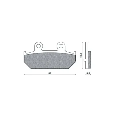 Klocki hamulcowe Brenta KH412 metaliczne (BR4104) Klocki hamulcowe Brenta KH412 metaliczne (BR4104)