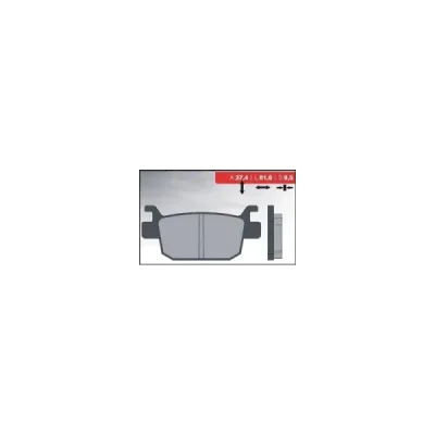 Klocki hamulcowe Brenta KH415 metaliczne (BR4082) Klocki hamulcowe Brenta KH415 metaliczne (BR4082)