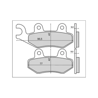 Klocki hamulcowe Brenta KH228 metaliczne (BR4070) Klocki hamulcowe Brenta KH228 metaliczne (BR4070)