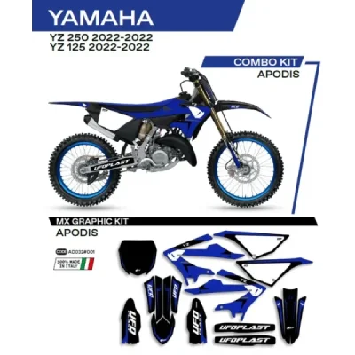Okleina motocyklowa UFO Apodis Yamaha YZ 125 250 22 czarny (AD032001) Okleina motocyklowa UFO Apodis Yamaha YZ 125 250 22 czarny (AD032001)