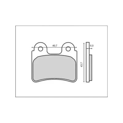 Klocki hamulcowe Brenta KH303 organiczne (BR3040) Klocki hamulcowe Brenta KH303 organiczne (BR3040)