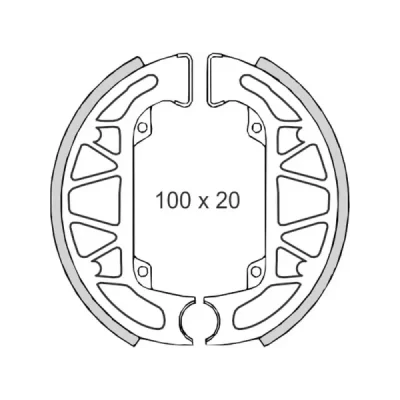 Szczęki hamulcowe Brenta 100x20mm FT 0266 (BR0266)