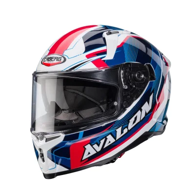 Kask integralny Avalon X Optic biały/niebieski/czerwony S - Caberg Kask integralny Avalon X Optic biały/niebieski/czerwony S - Caberg