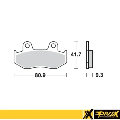Klocki hamulcowe ProX tył Yamaha YFZ 450 06-13 YFZ 450 R 09-15 (37.208002) Klocki hamulcowe ProX tył Yamaha YFZ 450 06-13 YFZ 450 R 09-15 (37.208002)