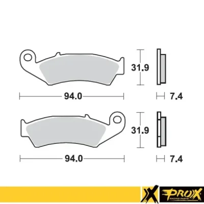 Klocki hamulcowe ProX przód Honda CR 125 250 500 87-94 (37.105302) Klocki hamulcowe ProX przód Honda CR 125 250 500 87-94 (37.105302)
