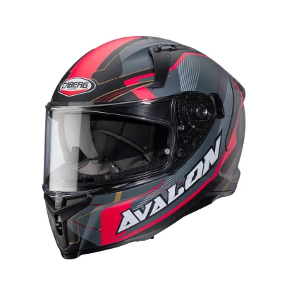 Kask integralny Avalon X Optic czarny mat/szary/czerwony M - Caberg Kask integralny Avalon X Optic czarny mat/szary/czerwony M - Caberg