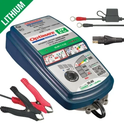 Ładowarka akumulatorów Optimate Lithium 8S 25.6V/26.4V 5A 2,5-100Ah LFP/LiFePO4 SAE - Optimate Ładowarka akumulatorów Optimate Lithium 8S 25.6V/26.4V 5A 2,5-100Ah LFP/LiFePO4 SAE - Optimate