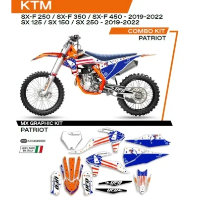 Okleina motocyklowa UFO Patriot KTM SX SXF 125 150 250 350 450 19-22 biały niebieski OEM (AD045999X) Okleina motocyklowa UFO Patriot KTM SX SXF 125 150 250 350 450 19-22 biały niebieski OEM (AD045999X)