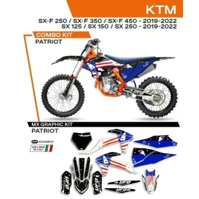 Okleina motocyklowa UFO Patriot KTM SX SXF 125 150 250 350 450 19-22 czarny (AD045001) Okleina motocyklowa UFO Patriot KTM SX SXF 125 150 250 350 450 19-22 czarny (AD045001)