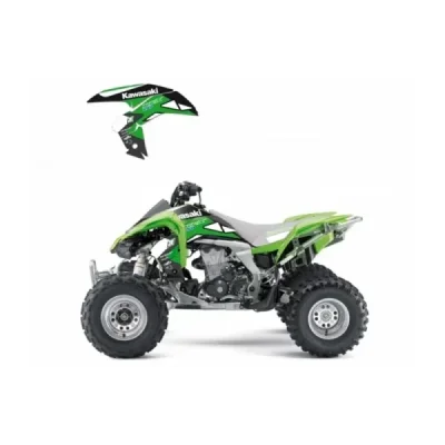 Blackbird Komplet Naklejek (Oklein) Kawasaki Kfx 450 '08-'15 Dream 2 Czarny Zielony