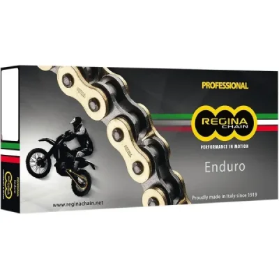 Łańcuch napędowy 520ZSE złoty 112 ogniw Z-Ring enduro ultralight do 500ccm zapinka zakuwka pełna zakuwka drążona - REGINA Łańcuch napędowy 520ZSE złoty 112 ogniw Z-Ring enduro ultralight do 500ccm zapinka zakuwka pełna zakuwka drążona - REGINA
