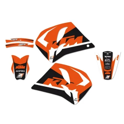 Blackbird Komplet Naklejek (Oklein) Ktm 2T '93-'97 (2 Stroke All Models) Dream 4 Pomarańczowy Czarny