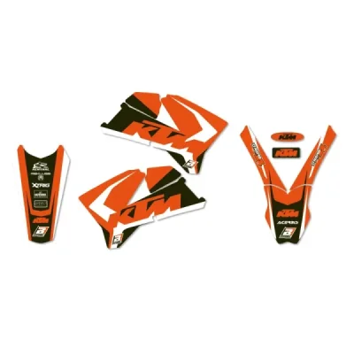 Blackbird Komplet Naklejek (Oklein) Ktm Exc/Exc-F '05-'07, Sx/Sx-F '05-'06 Dream 4 Pomarańczowy Czarny Blackbird Komplet Naklejek (Oklein) Ktm Exc/Exc-F '05-'07, Sx/Sx-F '05-'06 Dream 4 Pomarańczowy Czarny