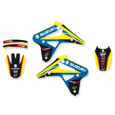 Blackbird Komplet Naklejek (Oklein) Suzuki Rmz 450 '05-'07 Dream 4 Niebieski Żółty Czarny Blackbird Komplet Naklejek (Oklein) Suzuki Rmz 450 '05-'07 Dream 4 Niebieski Żółty Czarny