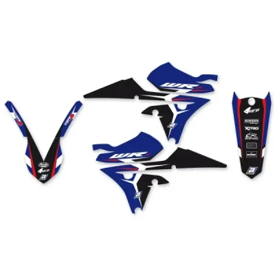 Blackbird Komplet Naklejek (Oklein) Yamaha Wr 250F '15-'19, Wr 450F '16-'18 Dream 4 Niebieski Czarny