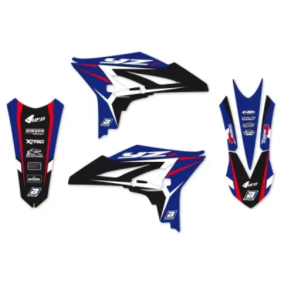 Blackbird Komplet Naklejek (Oklein) Yamaha Yz 250F '10-'13 Dream 4 Niebieski Czarny Blackbird Komplet Naklejek (Oklein) Yamaha Yz 250F '10-'13 Dream 4 Niebieski Czarny