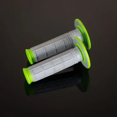 Manetki MX Dual Compound Tapered dwuskładnikowe szary/zielony H/Waff - RENTHAL