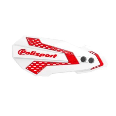 Komplet osłon dłoni Polisport MX Flow Husqvarna TE FE 22 Gas Gas EC EC-F 21-23 biało czerwony (8308200046)