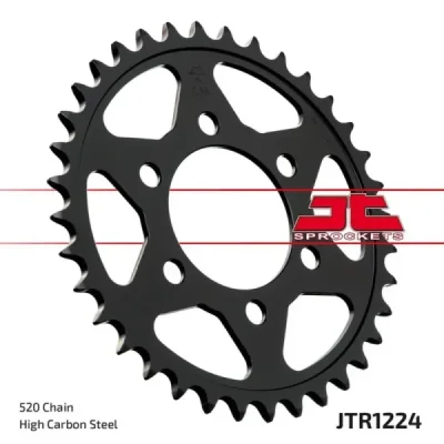 Zębatka tył stalowa JT , 36z rozmiar 520 (JTR1224.36) Zębatka tył stalowa JT , 36z rozmiar 520 (JTR1224.36)