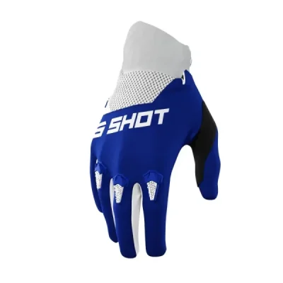 Shot Racing Rękawice Moto Devo Blue Niebieski/Biały 08 Shot Racing Rękawice Moto Devo Blue Niebieski/Biały 08