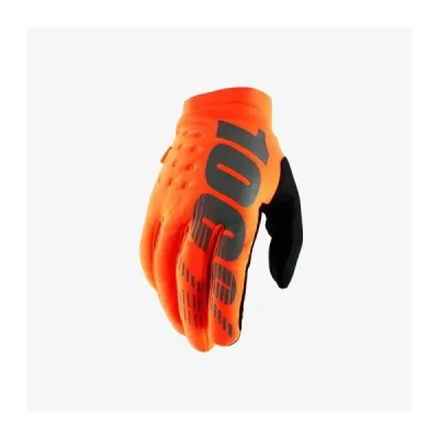 100 Procent Rękawice Cross/Enduro Brisker Softshell Pomarańczowy/Czarny S