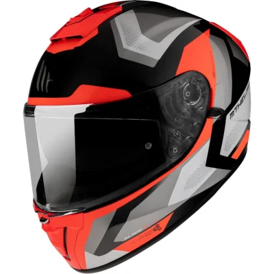 Kask integralny Blade 2 SV Finishline D5 Gloss Pearl Red czarny/szary/czerwony XS z blendą - MT Helmets