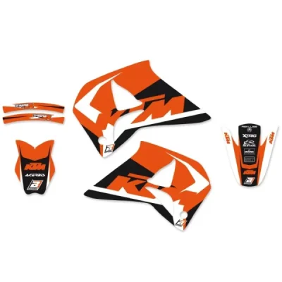 Blackbird Komplet Naklejek (Oklein) Ktm 4T '96-'99 (4 Stroke All Models) Dream 4 Pomarańczowy Czarny