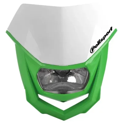 Lampa przednia owiewka Polisport Halo biało-zielona (8657400041) Lampa przednia owiewka Polisport Halo biało-zielona (8657400041)