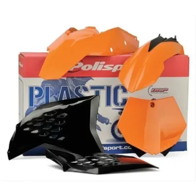 Zestaw plastików Body Kit Polisport pomarańczowo biało czarny (90692) Zestaw plastików Body Kit Polisport pomarańczowo biało czarny (90692)