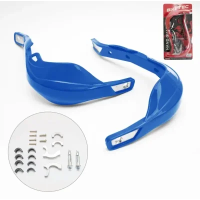 Osłony dłoni uniwersalne, niebieskie, mocowanie 22mm i 28mm, Biketec BTHGALUBL Osłony dłoni uniwersalne, niebieskie, mocowanie 22mm i 28mm, Biketec BTHGALUBL