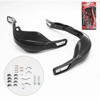 Osłony dłoni uniwersalne, czarne, mocowanie 22mm i 28mm, Biketec BTHGALUBK Osłony dłoni uniwersalne, czarne, mocowanie 22mm i 28mm, Biketec BTHGALUBK