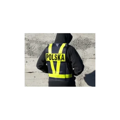 Biketec Safe Vest Kamizelka Siatkowa Z Pasami Odblaskowymi Zapinana Na Rzepy Na Plecach Napis Polska Odpinany S Biketec Safe Vest Kamizelka Siatkowa Z Pasami Odblaskowymi Zapinana Na Rzepy Na Plecach Napis Polska Odpinany S