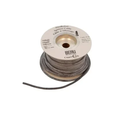 Beru Przewód Wysokiego Napięcia Zapłonowy (Copper Cable - Miedziany Rdzeń) Silikonowy 7Mm (Czarny) - Cena Za 1M Beru Przewód Wysokiego Napięcia Zapłonowy (Copper Cable - Miedziany Rdzeń) Silikonowy 7Mm (Czarny) - Cena Za 1M