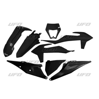 Komplet plastików UFO KTM EXC EXCF 20 z osłoną lampy czarny (KTKIT527001) Komplet plastików UFO KTM EXC EXCF 20 z osłoną lampy czarny (KTKIT527001)