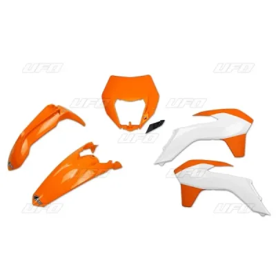 Komplet plastików UFO KTM EXC 14-16 pomarańczowy czarny biały (KTKIT524999X) Komplet plastików UFO KTM EXC 14-16 pomarańczowy czarny biały (KTKIT524999X)