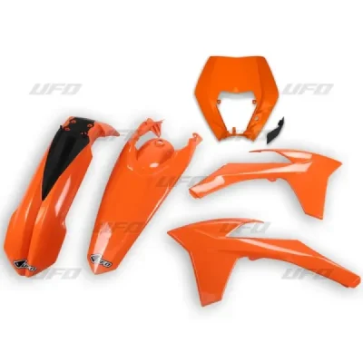 Komplet plastików UFO KTM EXC 12-13 pomarańczowy (KTKIT521127) Komplet plastików UFO KTM EXC 12-13 pomarańczowy (KTKIT521127)