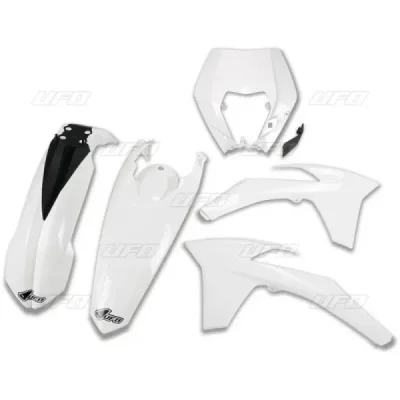 Komplet plastików UFO KTM EXC EXC-F 12-13 z osłoną lampy biały (KTKIT521047) Komplet plastików UFO KTM EXC EXC-F 12-13 z osłoną lampy biały (KTKIT521047)