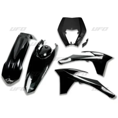 Komplet plastików UFO KTM EXC 12-13 czarny (KTKIT521001) Komplet plastików UFO KTM EXC 12-13 czarny (KTKIT521001)