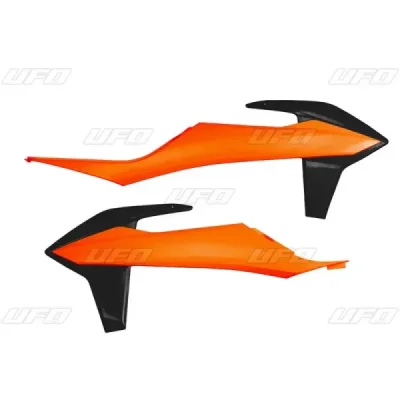 Osłony chłodnicy UFO KTM SX SXF 19-22 EXC EXCF 20-22 OEM pomarańczowe czarne (KT04092999X) Osłony chłodnicy UFO KTM SX SXF 19-22 EXC EXCF 20-22 OEM pomarańczowe czarne (KT04092999X)