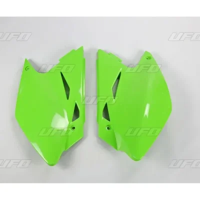 Komplet plastikowych osłon bocznych tylnych UFO Kawasaki KXF 450 06-08 zielone (KA03771026)