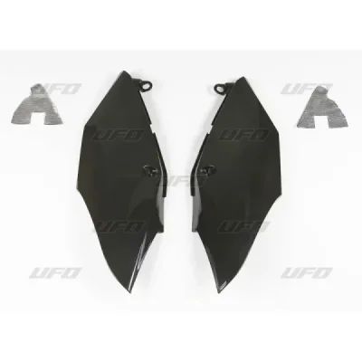 Komplet plastikowych osłon bocznych tylnych UFO Honda CRF 250R RX 18-20 czarne (HO04684001)