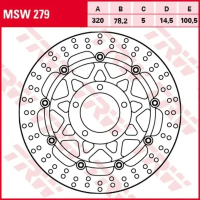 Tarcza hamulcowa TRW Lucas MSW 279 przód (MSW279)
