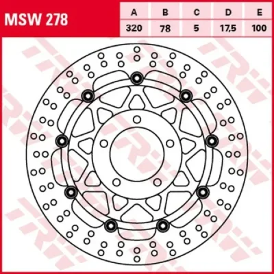 Tarcza hamulcowa TRW Lucas MSW 278 przód (MSW278)