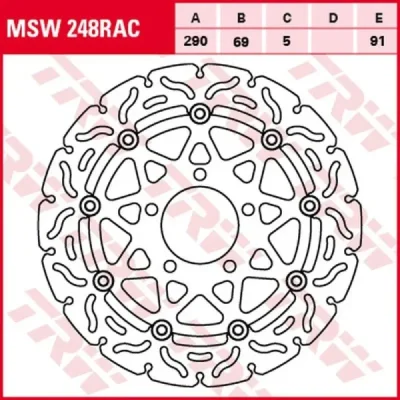 Tarcza hamulcowa TRW Lucas MSW 248 RAC przód (MSW248RAC)