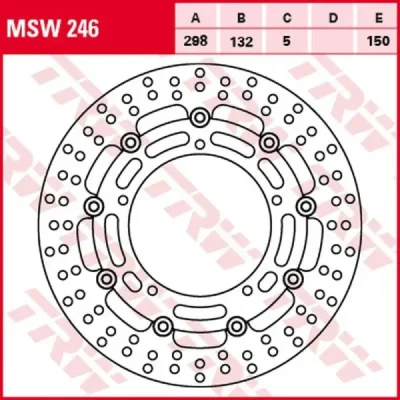Tarcza hamulcowa TRW Lucas MSW 246 przód - MSW246