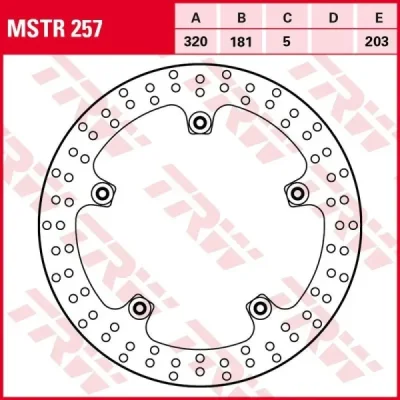Tarcza hamulcowa TRW Lucas MSTR 257 przód (MSTR257) Tarcza hamulcowa TRW Lucas MSTR 257 przód (MSTR257)