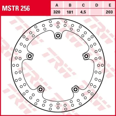 Tarcza hamulcowa TRW Lucas MSTR 256 przód (MSTR256)