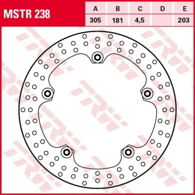 Tarcza hamulcowa TRW Lucas MSTR 238 przód (MSTR238)